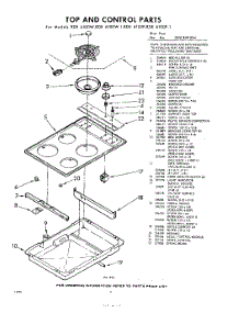 06 - Top And Control parts for Whirlpool RDE6100W1 / from AppliancePartsPros.com