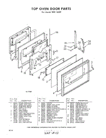 06 - Top Oven Door parts for Whirlpool REE1600P / from AppliancePartsPros.com