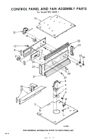04 - Control Panel And Fan parts for Whirlpool REE1600P1 / from AppliancePartsPros.com
