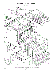 02 - Lower Oven parts for Whirlpool Range RAE9778P / from AppliancePartsPros.com