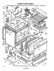 04 - Lower Oven parts for Whirlpool RWE9678 / from AppliancePartsPros.com