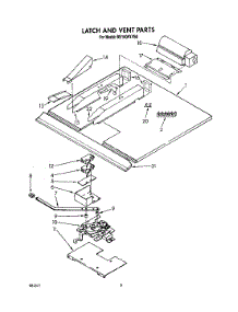 06 - Latch And Vent parts for Whirlpool Oven RB160PXYQ0 / from AppliancePartsPros.com