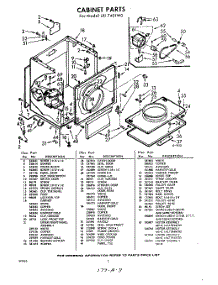 02 - Section parts for Whirlpool Dryer LXI7401W0 / from AppliancePartsPros.com