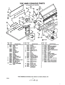 04 - Section parts for Whirlpool Dryer LXI7401W0 / from AppliancePartsPros.com