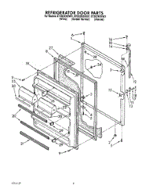 07 - Refrigerator Door, Lit / Optional parts for Whirlpool Refrigerator ET20ZKXXN01 / from AppliancePartsPros.com
