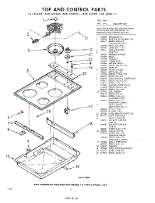 06 - Top And Control parts for Whirlpool RDE6300W1 / from AppliancePartsPros.com