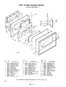 06 - Top Oven parts for Whirlpool REE1600P3 / from AppliancePartsPros.com