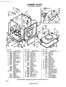02 - Section parts for Whirlpool Dryer LXI7501W0 / from AppliancePartsPros.com