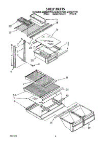 04 - Shelf parts for Whirlpool Refrigerator ET20ZKXYG01 / from AppliancePartsPros.com