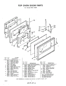 06 - Top Oven Door parts for Whirlpool REE1700P / from AppliancePartsPros.com