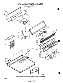 02 - Section parts for Whirlpool Dryer LXI7801W0 / from AppliancePartsPros.com