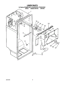 02 - Liner parts for Whirlpool Refrigerator ET20ZKXYN01 / from AppliancePartsPros.com