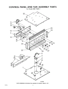 04 - Control Panel And Fan parts for Whirlpool REE1700P1 / from AppliancePartsPros.com