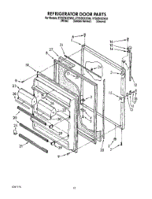 07 - Refrigerator Door, Lit / Optional parts for Whirlpool Refrigerator ET20ZKXZG00 / from AppliancePartsPros.com