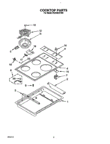 02 - Section parts for Whirlpool Cooktop RC8400XYN0 / from AppliancePartsPros.com