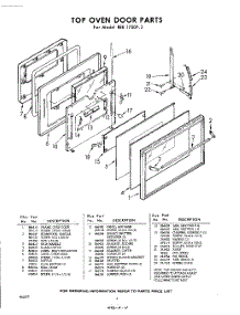 06 - Top Oven parts for Whirlpool REE1700P3 / from AppliancePartsPros.com
