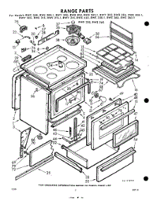 02 - Range parts for Whirlpool RWV300 / from AppliancePartsPros.com