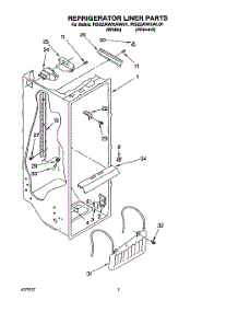 02 - Refrigerator Liner parts for Whirlpool Refrigerator RS22AWXAL01 / from AppliancePartsPros.com