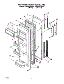 06 - Refrigerator Door parts for Whirlpool Refrigerator RS22AWXAL01 / from AppliancePartsPros.com