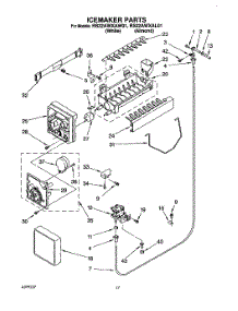 12 - Icemaker, Literature / Optional parts for Whirlpool Refrigerator RS22AWXAL01 / from AppliancePartsPros.com