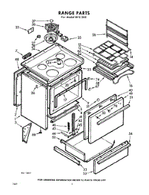 02 - Section parts for Whirlpool RVE305 / from AppliancePartsPros.com