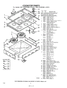 06 - Cook Top parts for Whirlpool RDE6550W1 / from AppliancePartsPros.com