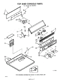 02 - Section parts for Whirlpool Dryer LXI7801W3 / from AppliancePartsPros.com