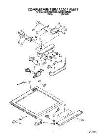04 - Compartment Separator parts for Kitchenaid Refrigerator KBRS22KWAL02 / from AppliancePartsPros.com