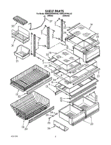 05 - Shelf, Lit / Optional parts for Kitchenaid Refrigerator KBRS22KWAL02 / from AppliancePartsPros.com