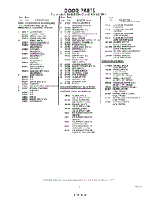 05 - Door parts for Whirlpool RDE6550W2 / from AppliancePartsPros.com