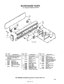 05 - Back Guard parts for Whirlpool RVE315 / from AppliancePartsPros.com