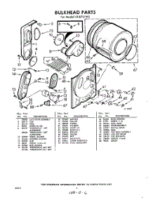 06 - Bulkhead parts for Whirlpool Dryer LXI8701W0 / from AppliancePartsPros.com