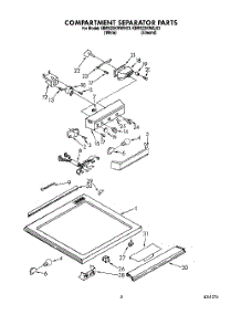 03 - Compartment Separator parts for Kitchenaid Refrigerator KBRS22KWAL03 / from AppliancePartsPros.com
