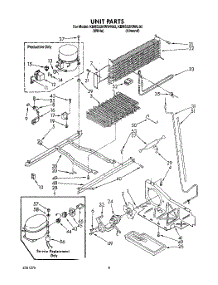 05 - Unit parts for Kitchenaid Refrigerator KBRS22KWAL03 / from AppliancePartsPros.com