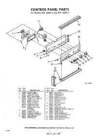 06 - Control Panel parts for Whirlpool RYE1600W5 / from AppliancePartsPros.com
