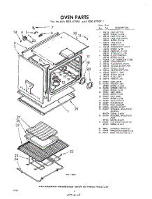 06 - Oven parts for Whirlpool RDE6700W1 / from AppliancePartsPros.com