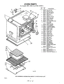 06 - Oven parts for Whirlpool RDE6700W2 / from AppliancePartsPros.com