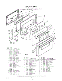 04 - Door parts for Whirlpool REE6700P / from AppliancePartsPros.com