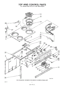 06 - Top And Control parts for Whirlpool REE6700P / from AppliancePartsPros.com