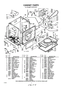 04 - Cabinet parts for Whirlpool Dryer LXI9921W1 / from AppliancePartsPros.com