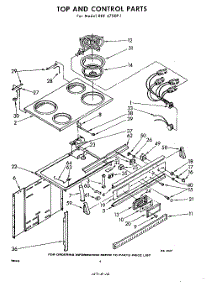 04 - Top And Control parts for Whirlpool REE6700P1 / from AppliancePartsPros.com