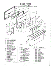 04 - Door parts for Whirlpool REE6700P4 / from AppliancePartsPros.com
