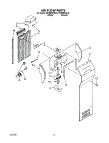 11 - Air Flow parts for Whirlpool Refrigerator RS22BRXAL00 / from AppliancePartsPros.com