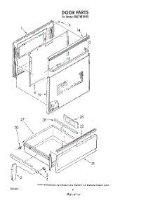 04 - Door parts for Whirlpool Range RM978BXVM1 / from AppliancePartsPros.com