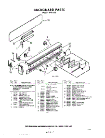 07 - Back Guard parts for Whirlpool RVE458 / from AppliancePartsPros.com