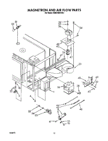 07 - Magnetron And Air Flow parts for Whirlpool Range RM978BXVM2 / from AppliancePartsPros.com