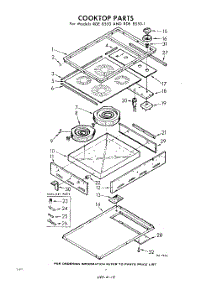 02 - Section parts for Whirlpool RDE85501 / from AppliancePartsPros.com