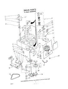 04 - Drive parts for Whirlpool Washer LA5580XKW0 / from AppliancePartsPros.com