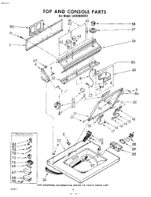 06 - Top And Console parts for Whirlpool Washer LA5580XKW0 / from AppliancePartsPros.com