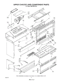 06 - Upper Chassis And Component parts for Whirlpool Range RM978BXVN0 / from AppliancePartsPros.com